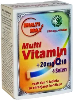 Multi-Max Multivitamin + Q10 + Selen tablete
